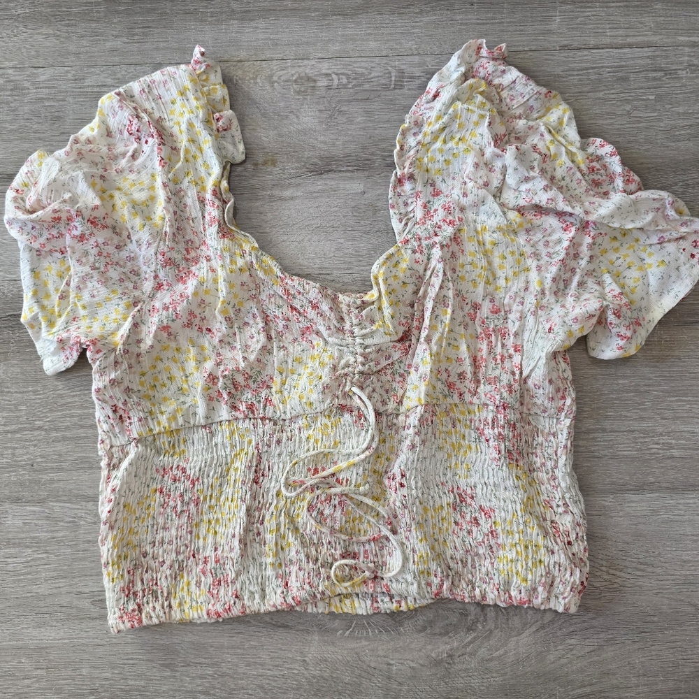 Sim & Sam | Floral Smocked Women's Top